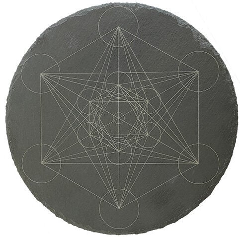 Leistenen Edelstenen Grid (ø20cm)