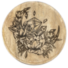 Decoratief Bord (ø19,5cm) voor Edelstenen en Kristallen - Kristal, Maan en Bloemen